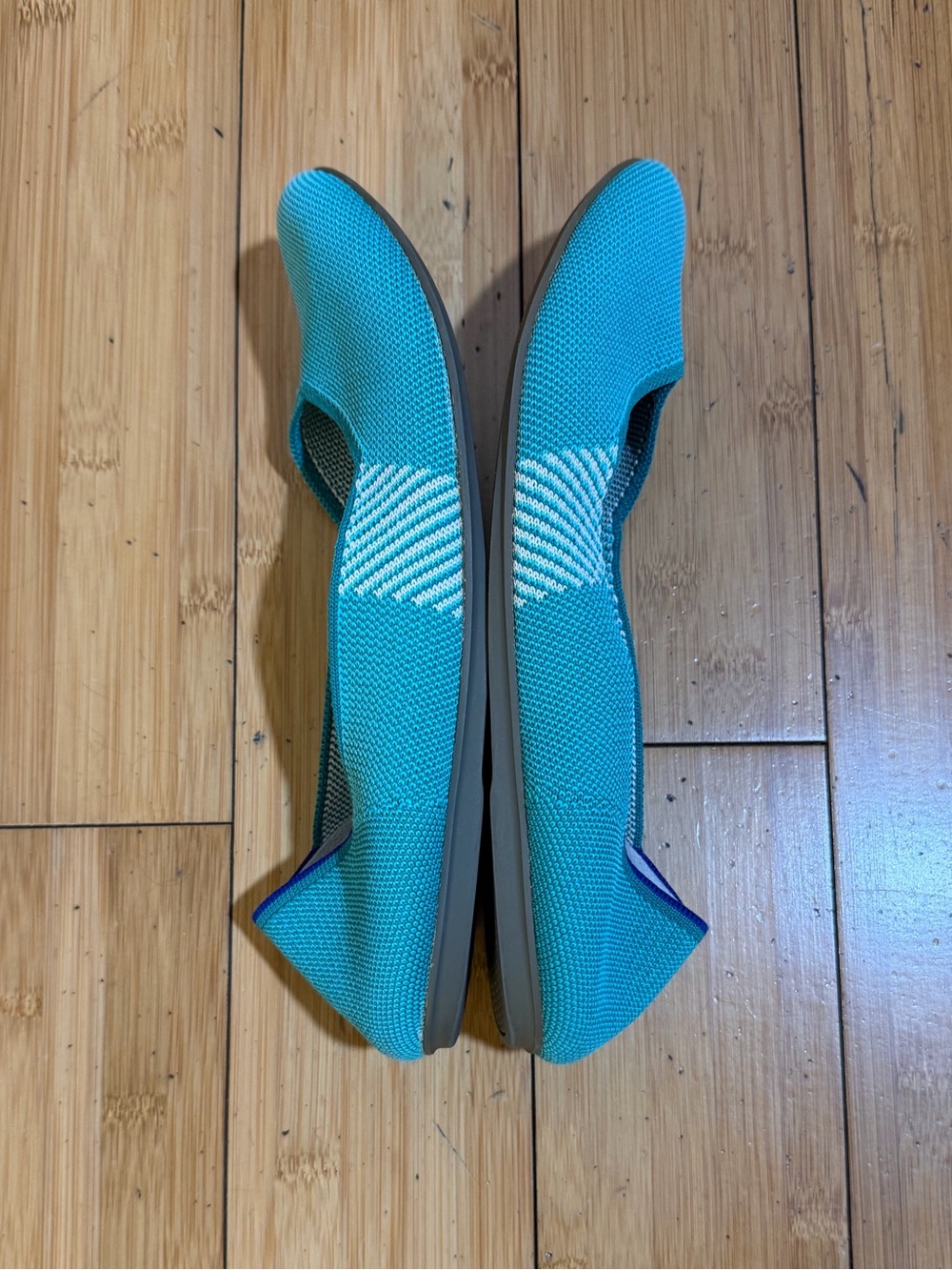 Rothy’s RETIRED COLOR Calypso Teal Ballet Flat Size 11 - Picture 7 of 16